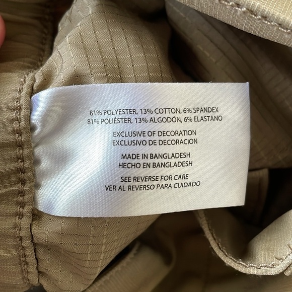 Banana Republic Men’s Comfort Flat Front Shorts 34 Khaki Tan 9’’ Inseam Casual - Picture 3 of 14